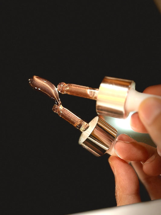 Rose Elixir face oil enriched with rose powder, jojoba, and almond oil